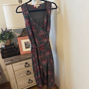 Rosie Pope Dark Floral Midi Dress